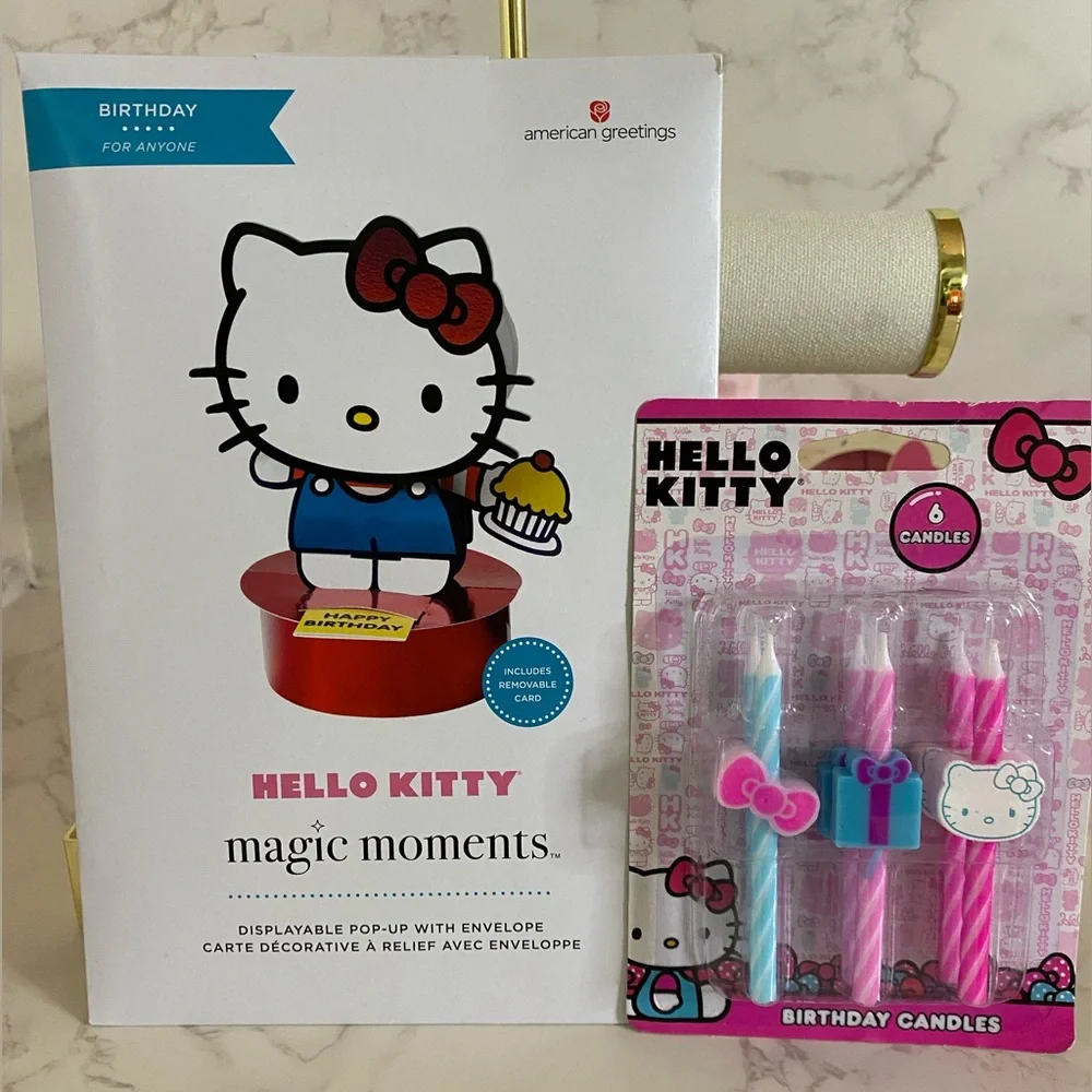 Hello Kitty Magic Moments DISPLAYABLE POP-UP CARD & Candle HK